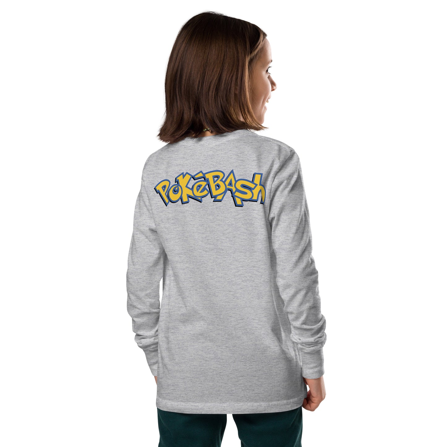 Youth LS Tee - Embroidered Front + Printed Back