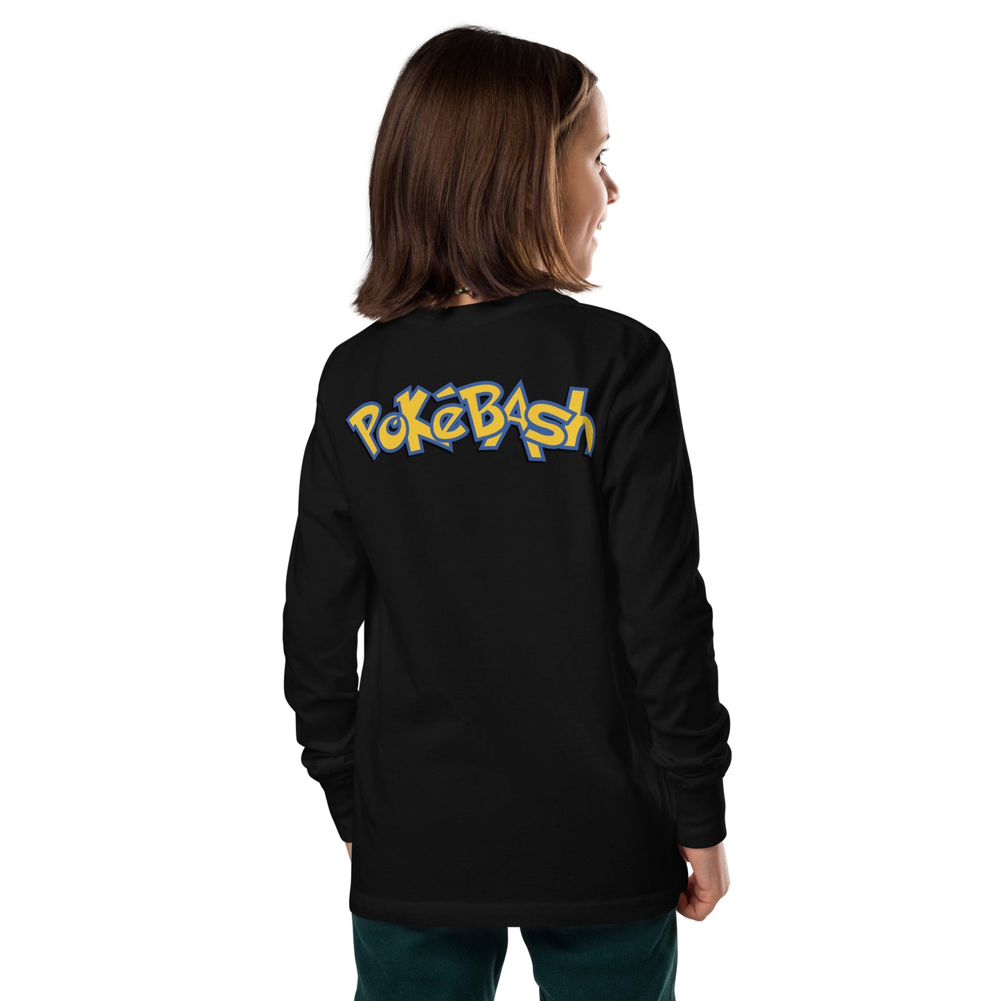 Youth LS Tee - Embroidered Front + Printed Back