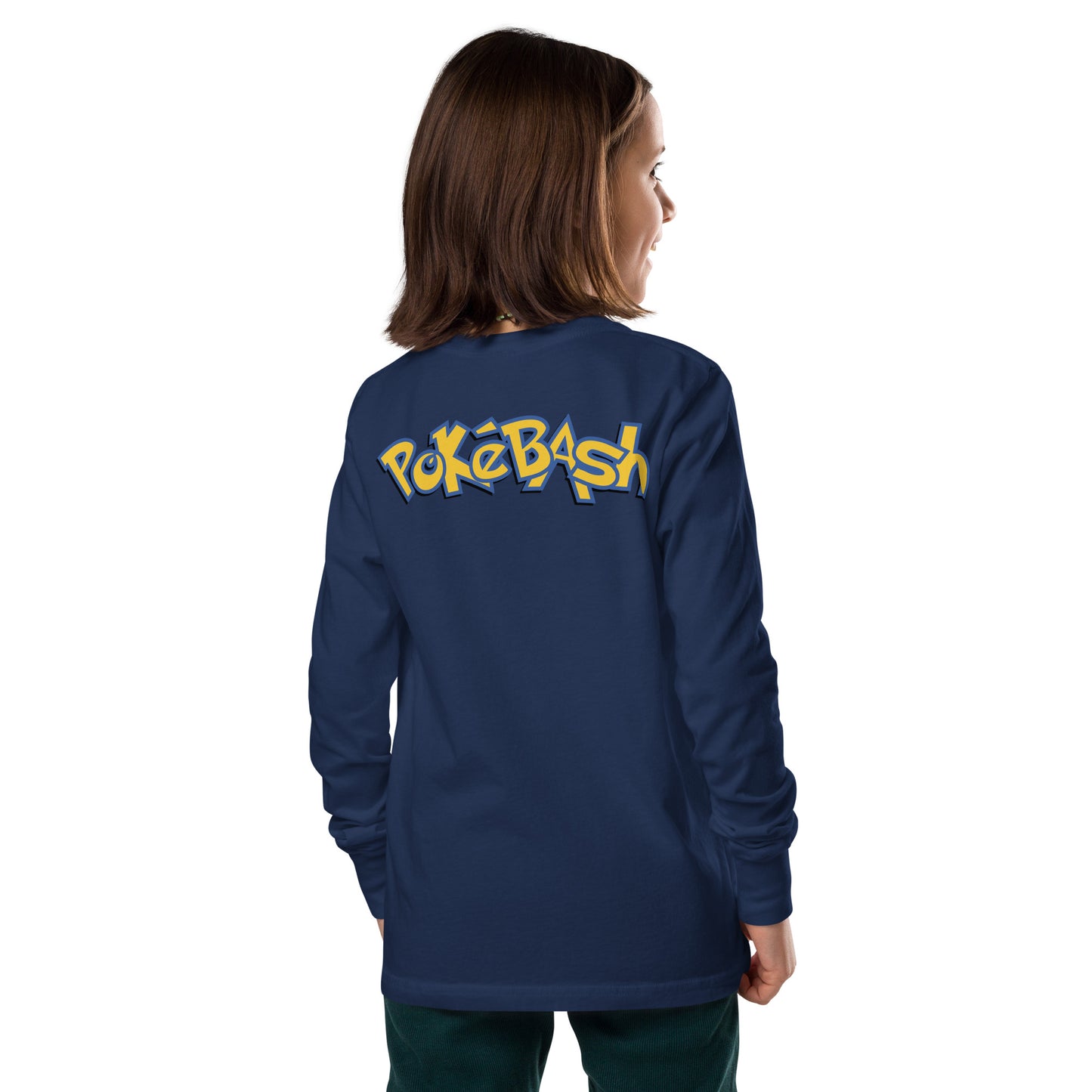 Youth LS Tee - Embroidered Front + Printed Back