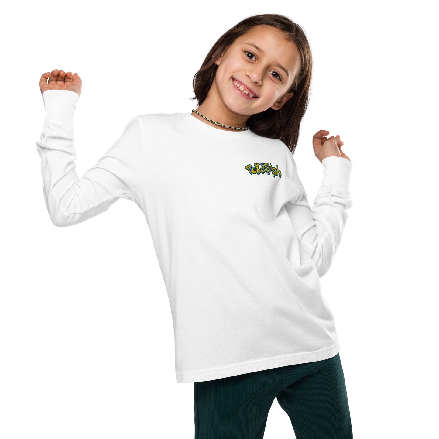 Youth LS Tee - Embroidered Front + Printed Back